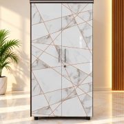 2-Door Wardrobe – Marble Design