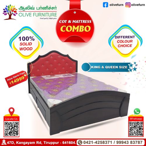 Cot & Mattress Combo -2