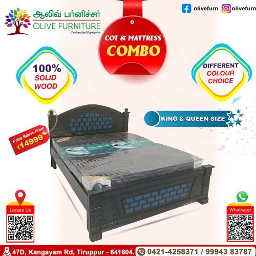 Cot & Mattress Combo -4