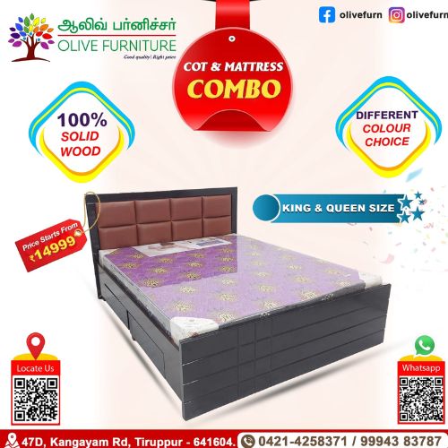 Cot & Mattress Combo -5