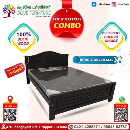 Cot & Mattress Combo -6