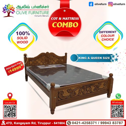 Cot & Mattress Combo -8