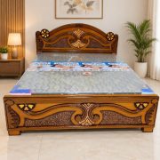 Elegant Carved Cot & Bed
