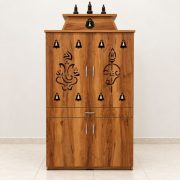 Wooden Pooja Mandir – Ganesha Design
