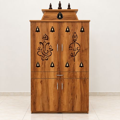 Wooden Pooja Mandir – Ganesha Design
