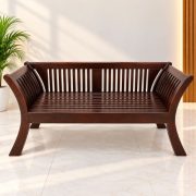 Wooden Sofa – Curved Design
