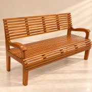 Wooden Sofa – Classic Slat Design